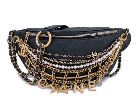 chanel all about chains waist bag|chanel waist bag vintage.